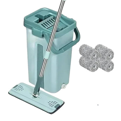 Variant image for Handsfree Vloerdweil met Afvalwaterscheiding en 360° Beweging – Compleet Reinigingsset voor Harde Vloeren en Tegels-6