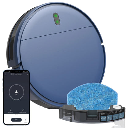 Variant image for Robotstofzuiger 6000PA Zuigkracht met 3-in-1 Dweilen en Stofzuigen – Slimme WiFi Ondersteuning en 2500mAh Batterij-3