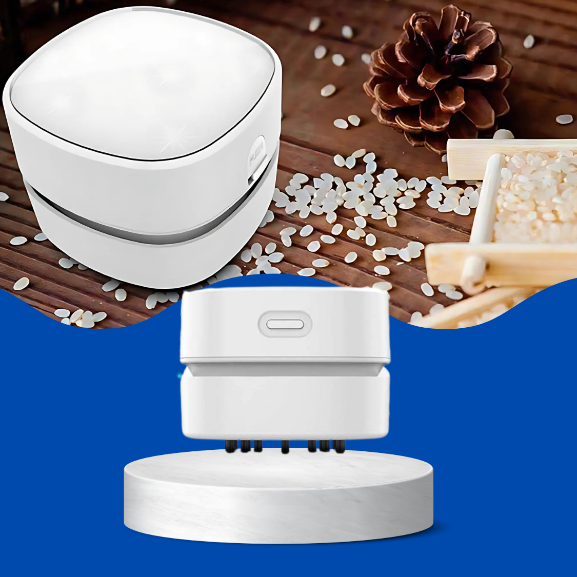 Draagbare Stofzuiger met 360° Roteerbaar Mondstuk en Krachtige Cyclonegrip – Draadloos en Lichtgewicht Handheld Stofzuiger-1