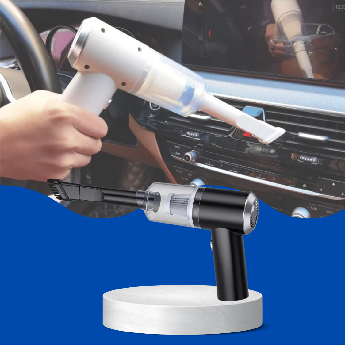 Draagbare Stofzuiger met 8000PA Zuigkracht en 3-in-1 Functionaliteit, Lichtgewicht en Inclusief 5 Sproeiers-1