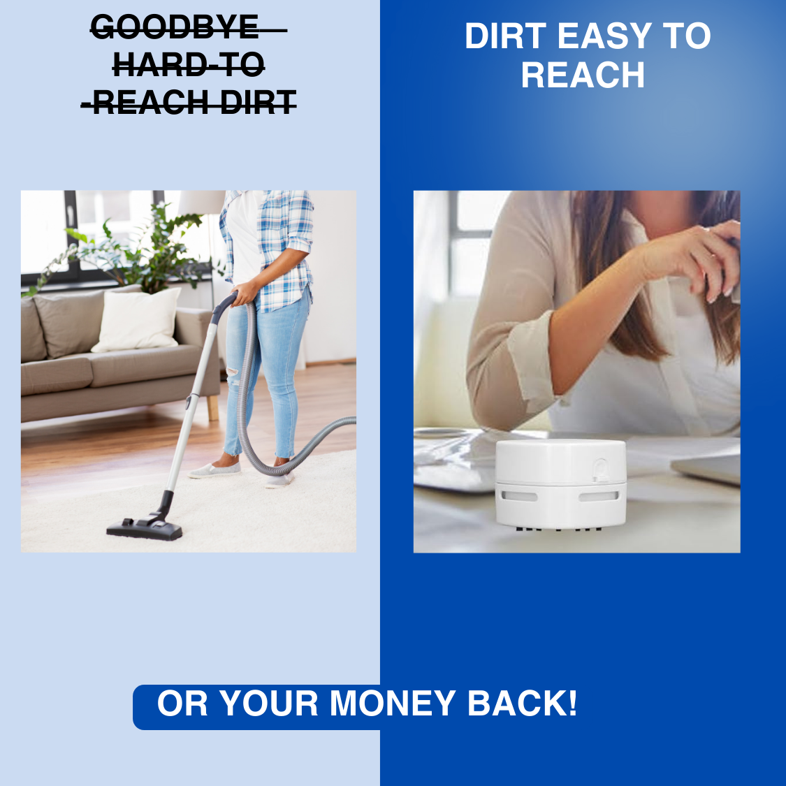 Draagbare Stofzuiger met 360° Roteerbaar Mondstuk en Krachtige Cyclonegrip – Draadloos en Lichtgewicht Handheld Stofzuiger-2