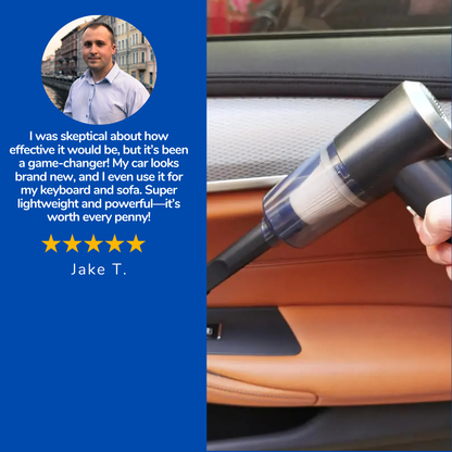 Draagbare Stofzuiger met 8000PA Zuigkracht en 3-in-1 Functionaliteit, Lichtgewicht en Inclusief 5 Sproeiers-3