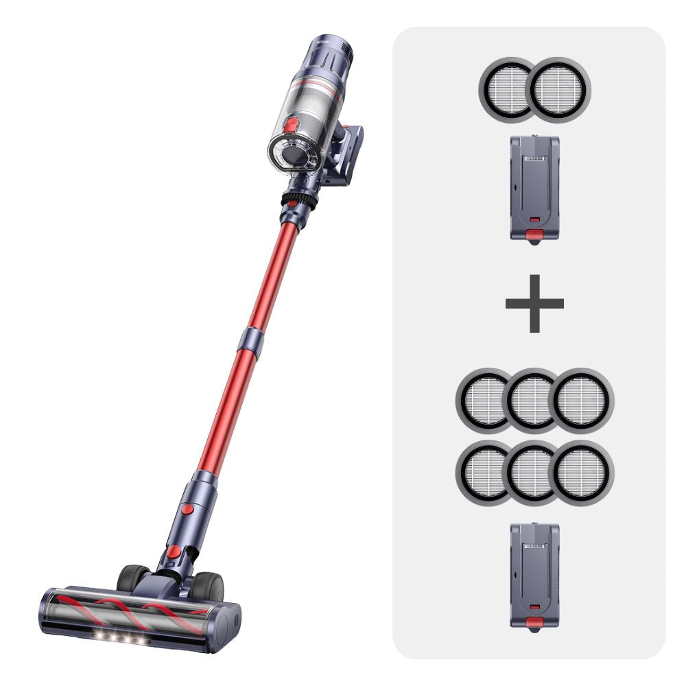 Draadloze Stofzuiger met 2 Batterijen en 8 HEPA-filters voor Effectieve Reiniging – Lichtgewicht en Veelzijdig Gebruik-1