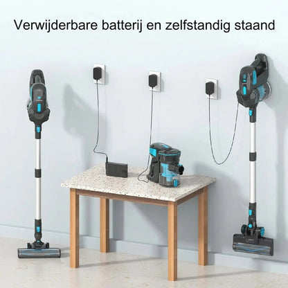 Blerio Stofzuiger Draadloze stofzuiger Aerovac™ - 20kPa zuigkracht, 40 minuten gebruik, veelzijdige 6-in-1 reinigingsoplossing