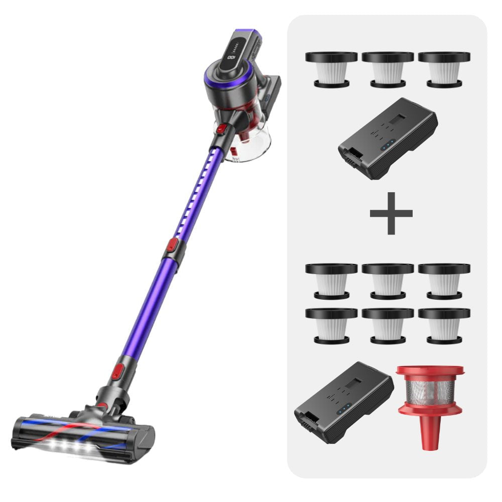 Vacuümreiniger Met 2 Batterijen en 9 HEPA-Filters voor Grondige Reiniging – Lichtgewicht en Compact Ontwerp-2