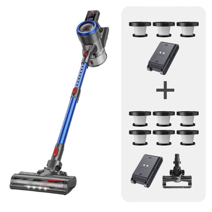 Draadloze Stofzuiger JR700 Blauw met 2 Batterijen en 9 HEPA-filters – Beste Draadloze Steel Stofzuiger voor Grondige Reiniging-1