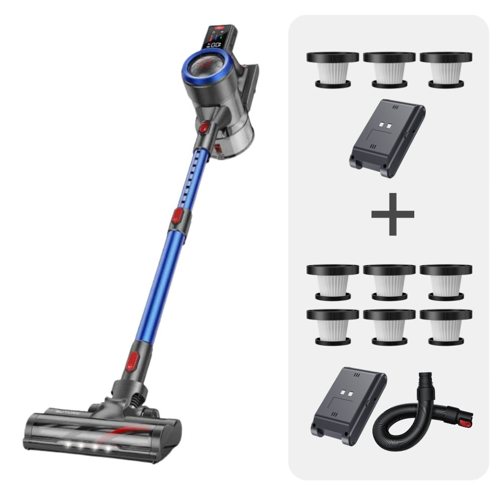 Draadloze Stofzuiger JR700 Blauw met 2 Batterijen en 9 HEPA-filters – Beste Draadloze Steel Stofzuiger voor Grondige Reiniging-4