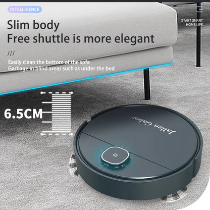 Draadloze 3-in-1 Robot Stofzuiger en Vegen – Compacte Mini Sweeper voor Huishoudelijk Gebruik, 90 Min Batterijduur-6