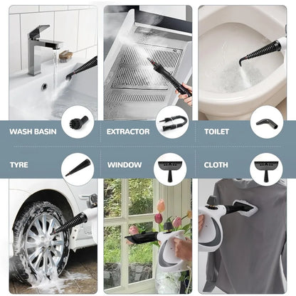 Draagbare Stoomreiniger met 11 Accessoires – Hoge Temperatuur en Chemievrij, Ideaal voor Vloeren en Kleding-4