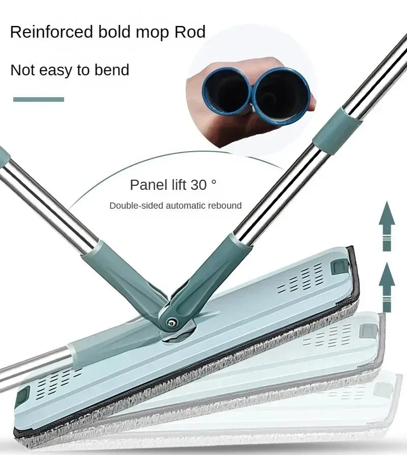 Handsfree Vloerdweil met Afvalwaterscheiding en 360° Beweging – Compleet Reinigingsset voor Harde Vloeren en Tegels-4