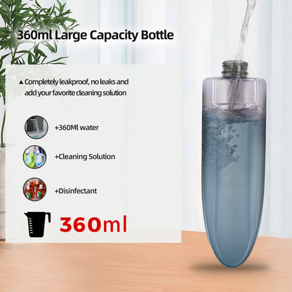 Efficiënte Spray Mop met 360 ml Fles en 3 Herbruikbare Microfiber Dweilkussentjes voor Vlakke Vloeren-3