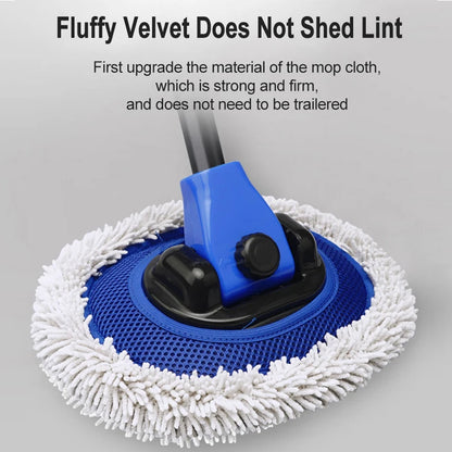 Telescopische Auto Reinigingsborstel met Flexibele 15 Graden Hoek - Chenille MOP voor Auto, Ramen en Meer-5