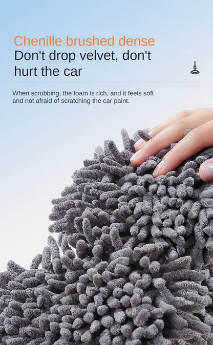 Telescopische Auto Reinigingsborstel met Dubbele Chenille Borstelkop en Verstelbare Lengte van 65 cm tot 135 cm-6