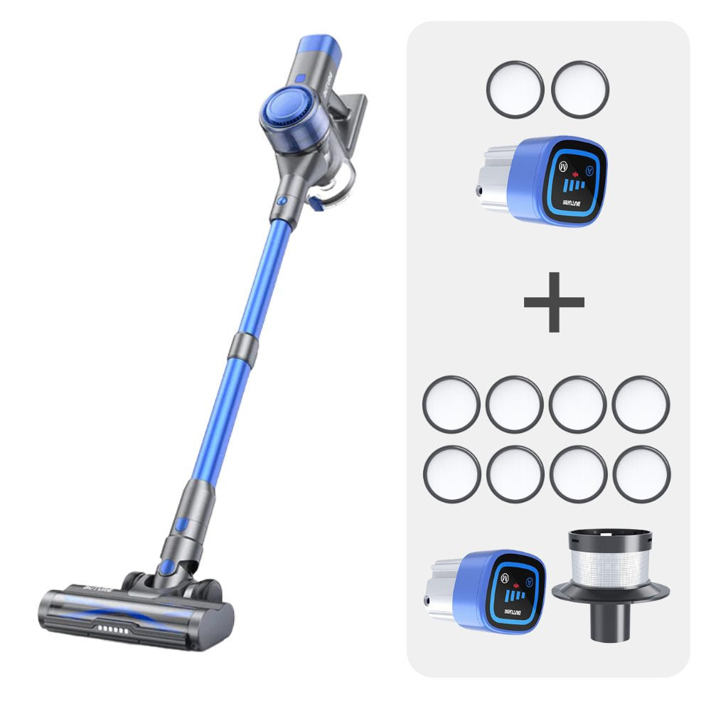 Draadloze Vacuümreiniger VC50 Blauw met 2 Batterijen en 10 HEPA-filters voor Diverse Oppervlakken-2