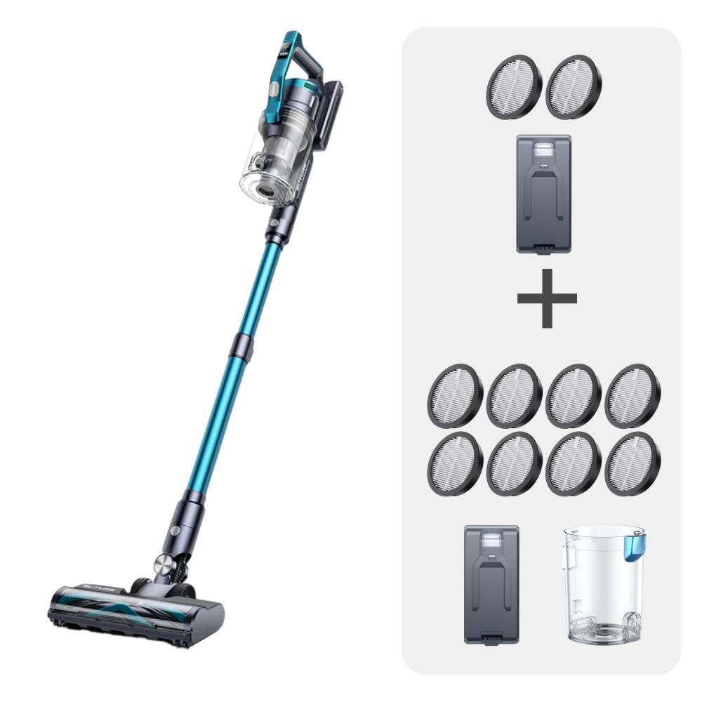 Draadloze Stofzuiger VC60 met 2 Batterijen en 10 HEPA-Filters – Beste Draadloze Steel Stofzuiger voor Grondige Reiniging-3