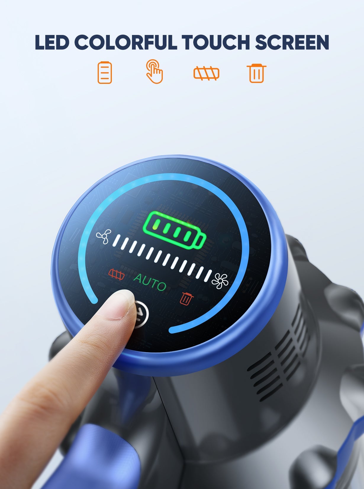 Draadloze Vacuümstofzuiger met 2 Batterijen en 9 HEPA-filters voor Grondige Reiniging – Lichtgewicht en Geschikt voor Diverse Oppervlakken-6